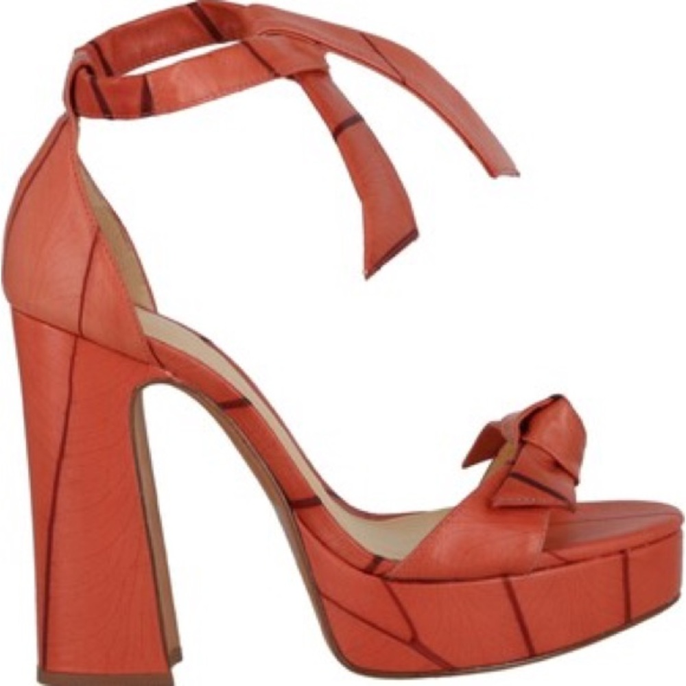 ALEXANDRE BIRMAN| CLARITA CURVE BELEAF 120 LEATHER PLATFORM SANDAL - Picture 10 of 10
